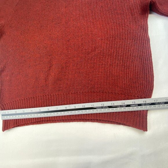 Vintage Ingo Sweater Wool Blend Classic V-Neck Long Sleeves Maroon Men’s Medium - Picture 7 of 12